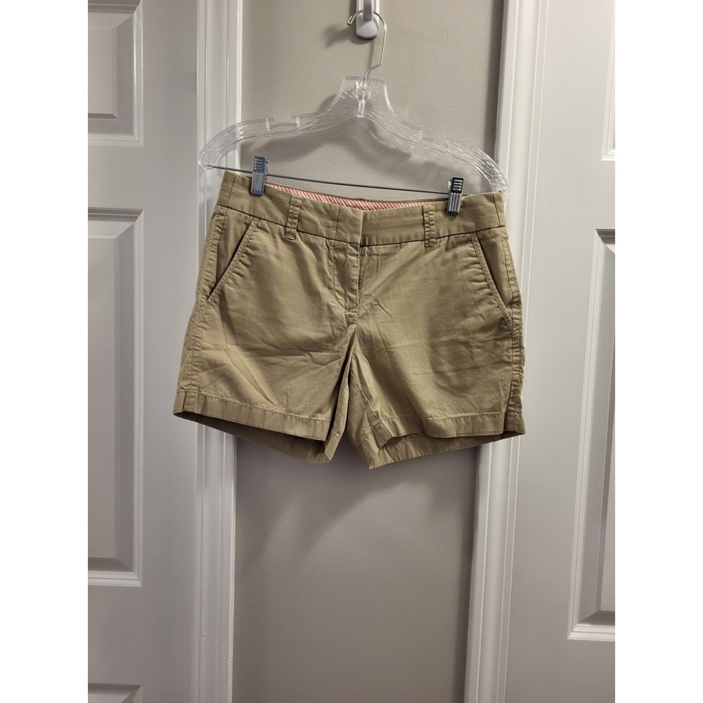 J. CREW FACTORY Womens Khaki Broken In‎ Chino Cotton Shorts Size 2